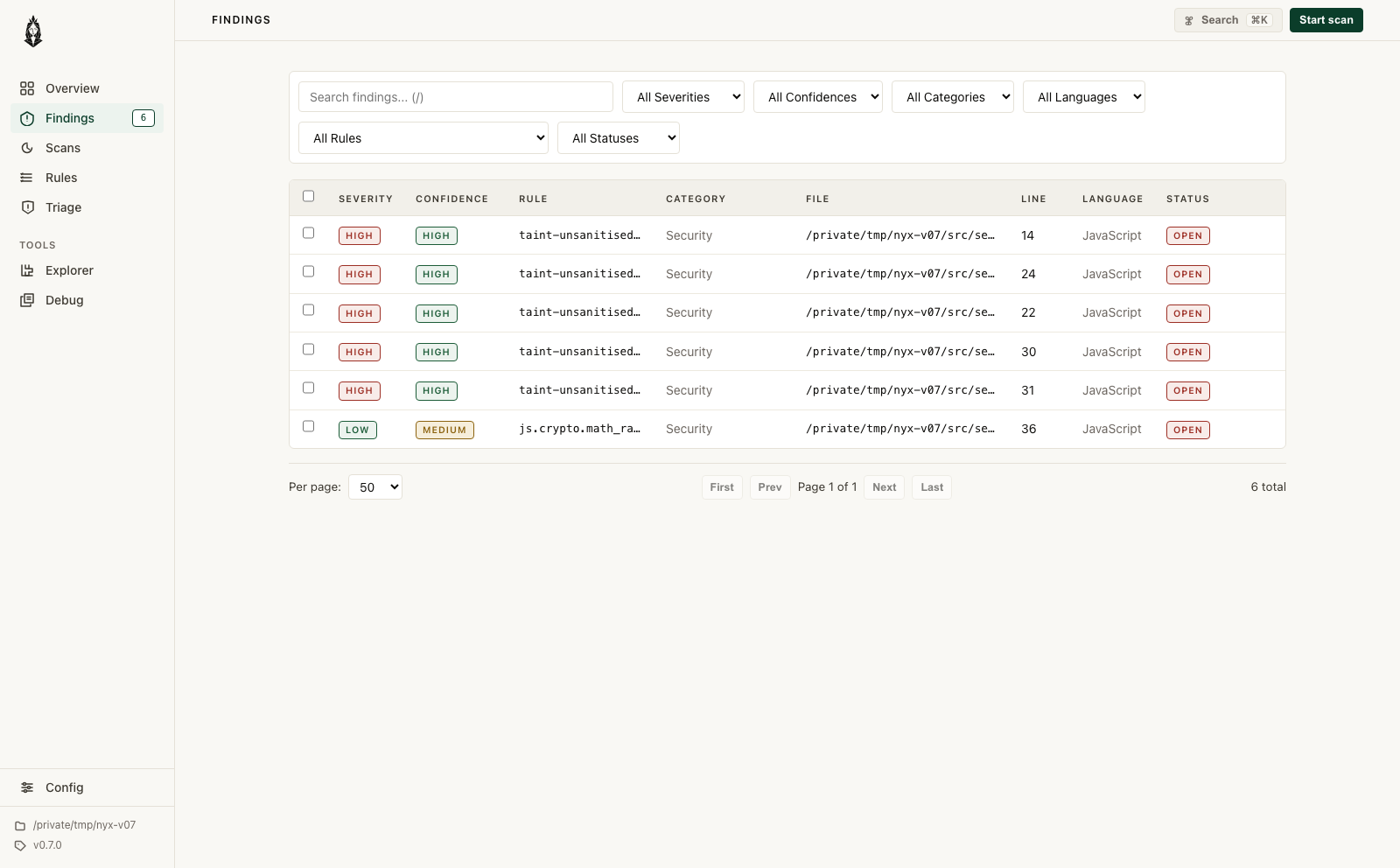 Nyx 0.8.0 release visual